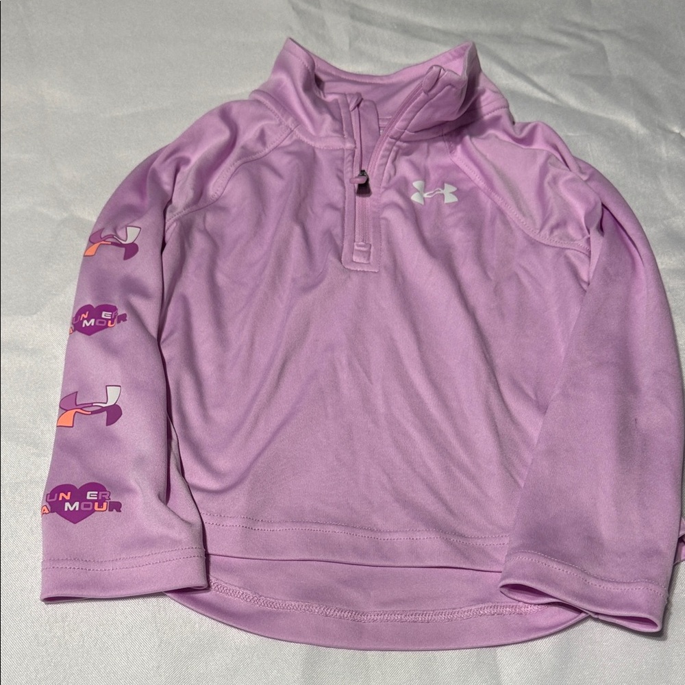 Under Armour Kids' Lavender Quarter-Zip Sweatshirt